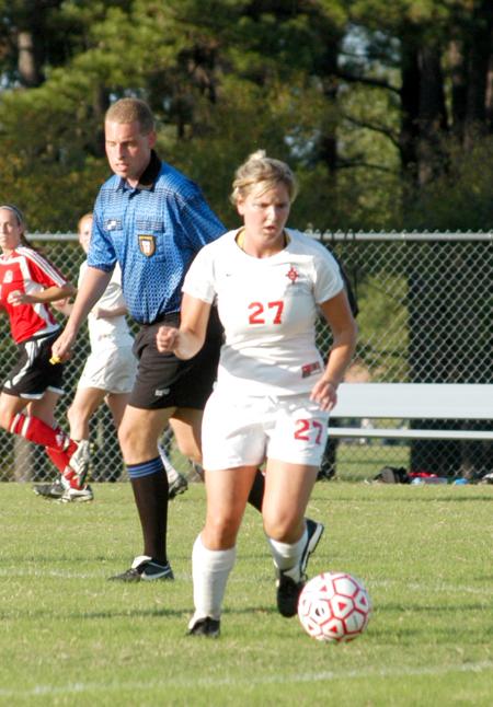 Katelin Dirksen controls the ball. - Photo by Steven Aldridge