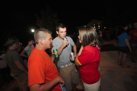 Students gathered on the Great Lawn for the annual Howdy Party. - Photo by Morris Abernathy