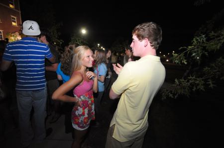 Students gathered on the Great Lawn for the annual Howdy Party. - Photo by Morris Abernathy