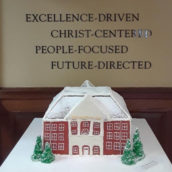 Trim the Tree: Providence Hall cake