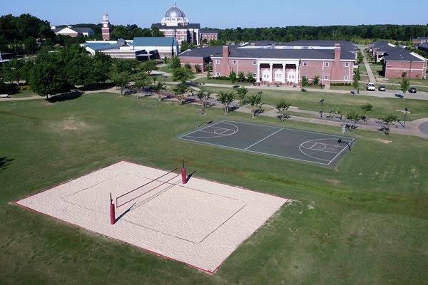 Basketball/Sand Volleyball Court