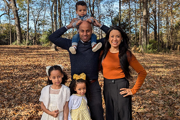 Betsy Caceres and family