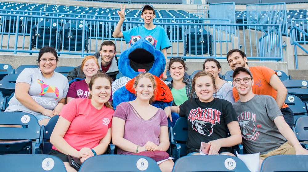 GO Tampa team at baseball game
