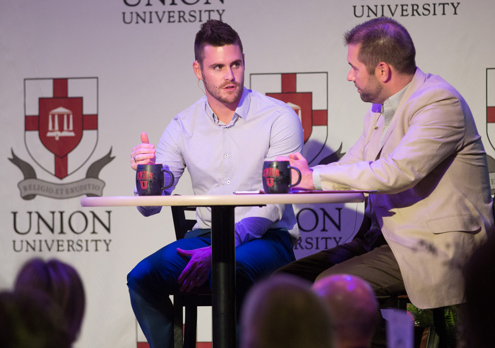 David Boudia is interviewed by Tim Ellsworth