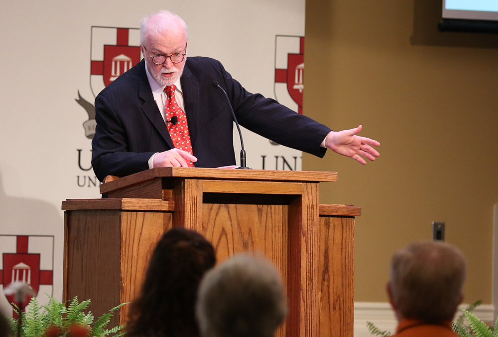 Timothy George speaking at the REF500 Festival