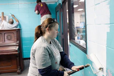 working at the Boys & Girls Club