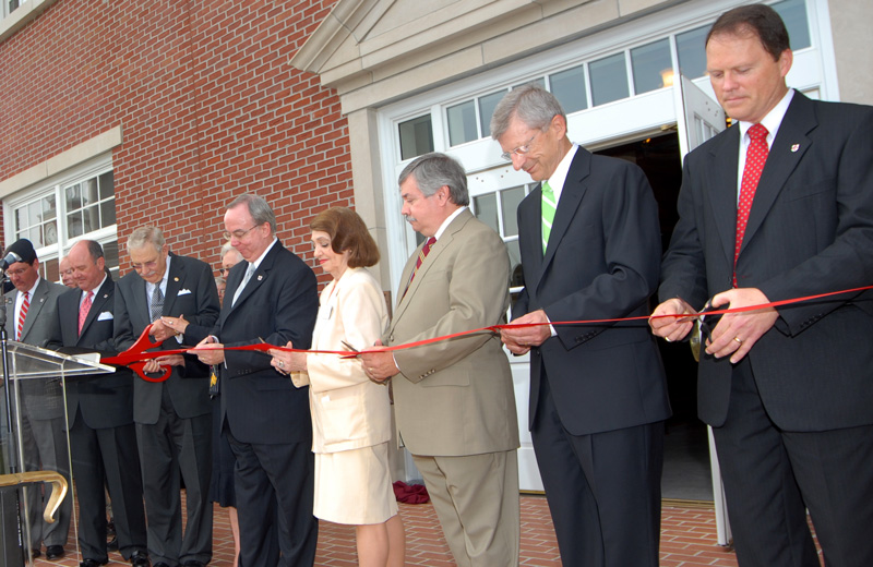 Smith during the ribbon cutting for White Hall