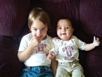 Miranda and Ellarae Tice as bullpups