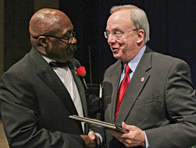 David S. Dockery recieves the William D. Smart Jr. Race Relations Award
