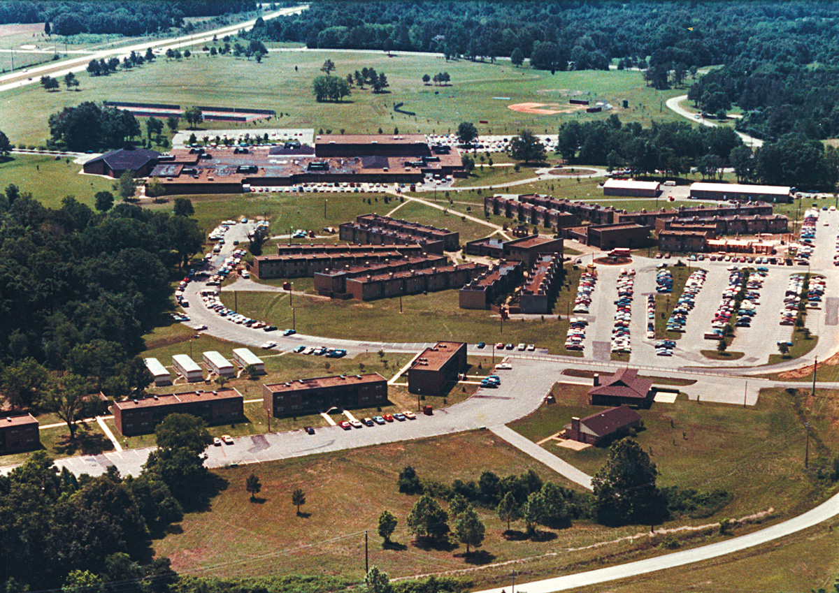 Aerial of the Union campus in 1983.