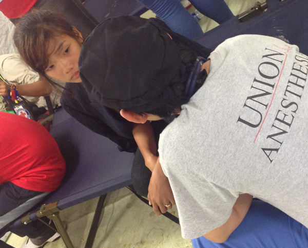 Bicol evaluates a patient